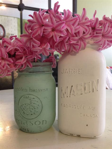 Pin By Becki Walsh On Repurposed Mason Jars Jar Painted Mason Jars