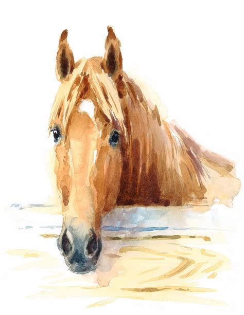 Kids Custom Horse T Watercolor Horse Painting Watercolor Horse