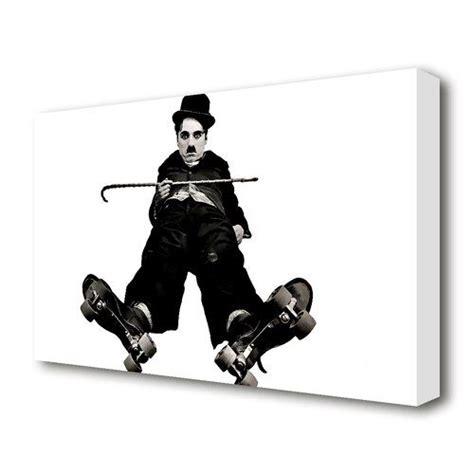 Charlie Chaplin Ice Rink Photographic Print On Canvas East Urban Home