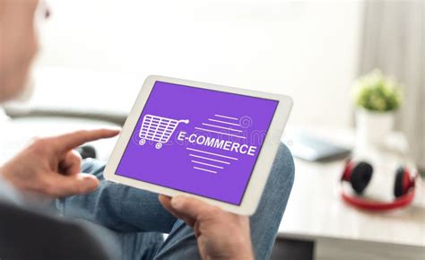 E Commerce Concept On A Tablet Stock Image Image Of Digital Tablet