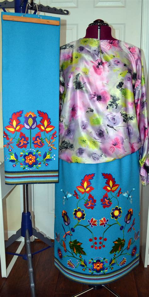 Ladies Embroidered Southern Cloth Powwow Regalia Powwow Regalia