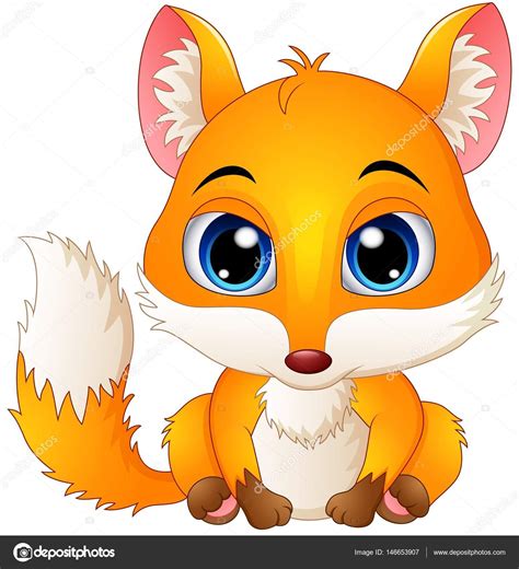 Cute Baby Fox Cartoon Stock Vector Image By ©dualoro 146653907