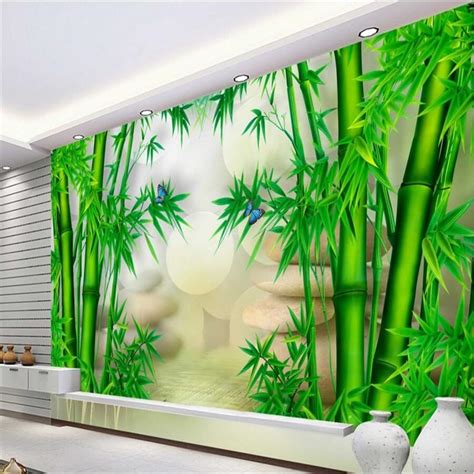 Beibehnag Papel De Parede Custom Wallpaper 3d Photo Mural Bamboo Living