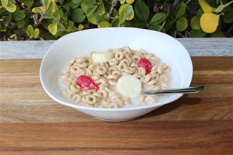 Cereal Bowl - Cheerios with Strawberries & Bananas | Just Dough It!