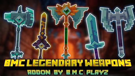 Keren Weapon Mod For Mcpe Bmc Legendary Weapons Addon Minecraft