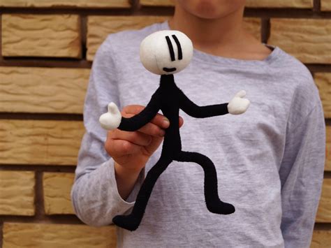 Henry Stickmin Plush Toy Gamer Toy T Etsy