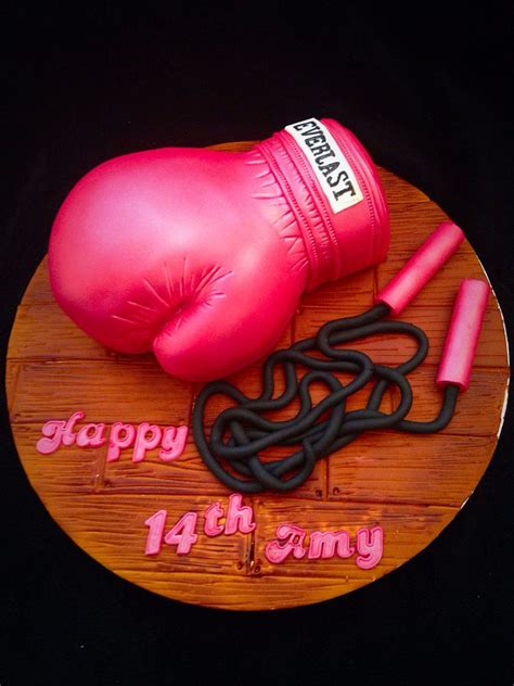 Boxing Glove And Skipping Rope Cake Men S Cake Box Cake Cupcake Cakes Boxing Gloves Cake