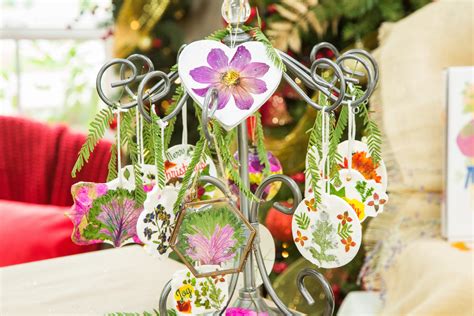 How To Diy Pressed Flower Ornaments Hallmark Channel