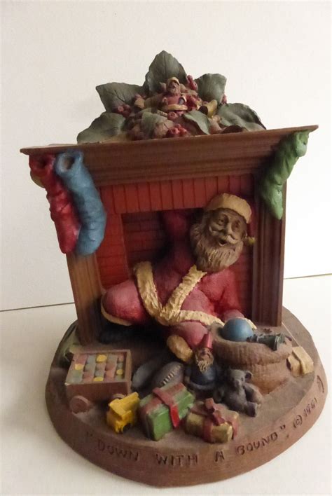 Vintage Cairn Studio Tom Clark Gnome Santa Down With A