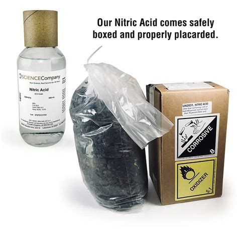 Now i present a less efficient but functional method of nitric acid preparation. Nitric Acid, Concentrated, 500ml for sale. Buy from The ...