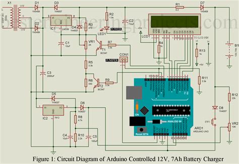 Arduino Controlled 12v Battery Charger Circuit Engineering Projects