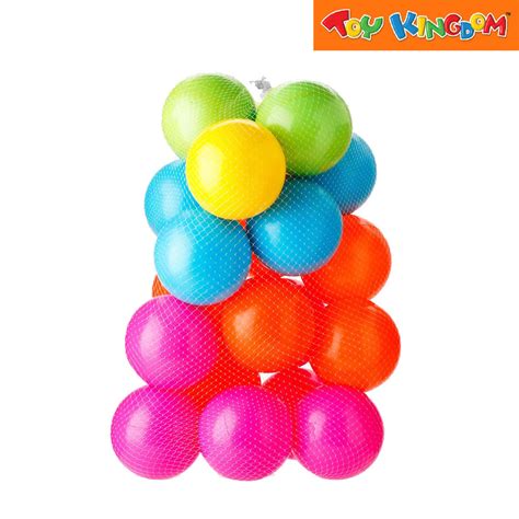 Paradise Colored 20 Pieces Plastic Balls For Kids Toy Kingdom