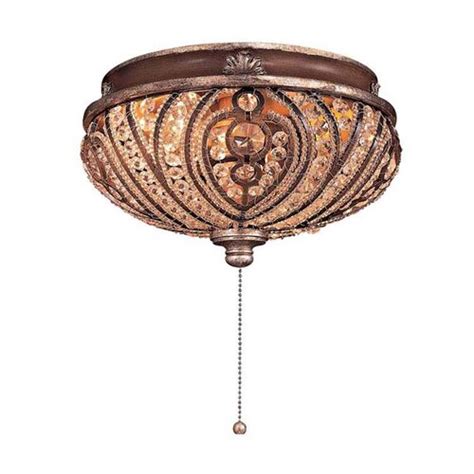 All fan kits with light look so beautiful and will boost the other than providing lighting, the ceiling fan will help you move air in the room hence contributing to moving the air conditioning of your abode. Minka Aire Two Light Crystal Cut Detail Universal Ceiling ...