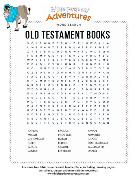 100 Bible Word Search Activity Book New Testament Books Bible