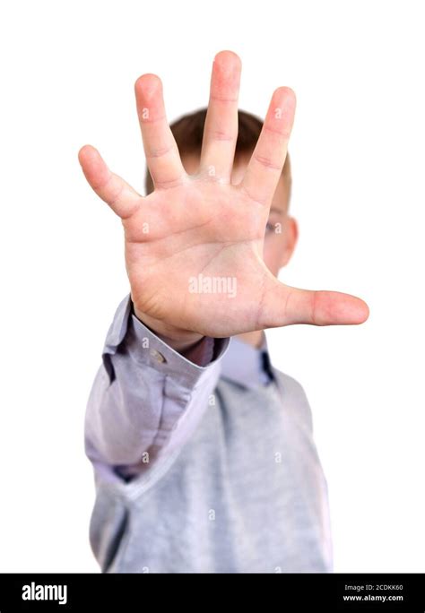 Stop Hand Gesture Stock Photo Alamy
