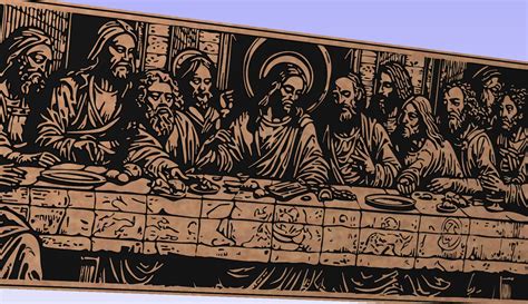 The Last Supper Svg Jesus Christ Svg Christian Ultima Cena SVG