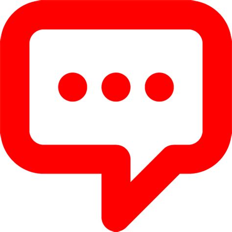 Red Message 2 Icon Free Red Message Icons