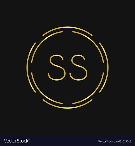 Initial Ss Logo Design Creative Typography Vector Image
