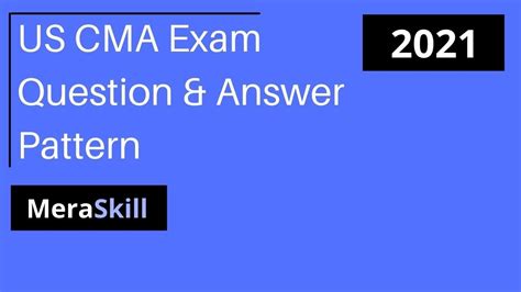 Us Cma Exam Questions And Answers Pattern Usa Cma Exam Model Question