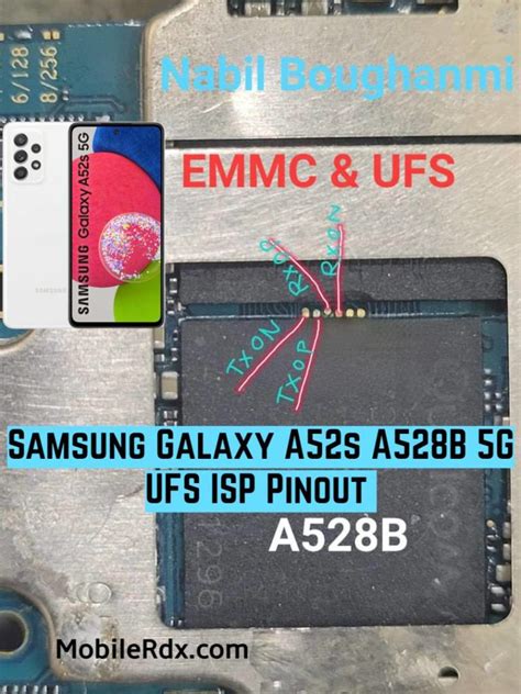 Samsung Galaxy A S A B G Ufs Isp Pinout Test Point