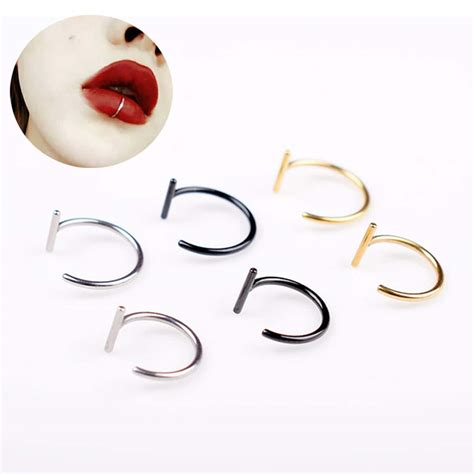 Simple Small Nose Stud Ring Nose Hoop Cartilage Hoop Ring Etsy