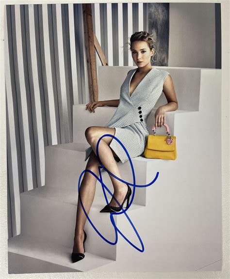 Jennifer Lawrence Signed Autographed Glossy 8x10 Photo Coa Etsy