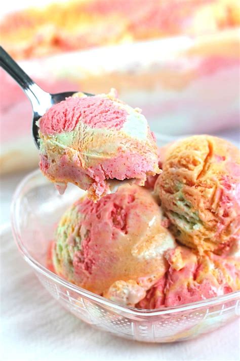 Jello Rainbow Sherbet Ice Cream Now Cook This