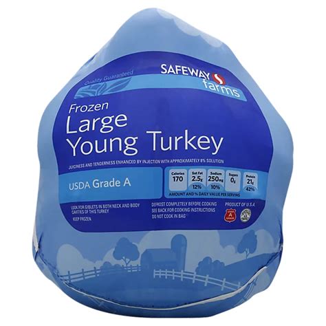Signature Farms Whole Turkey Frozen Weight Between 20 24 Lb Shaws