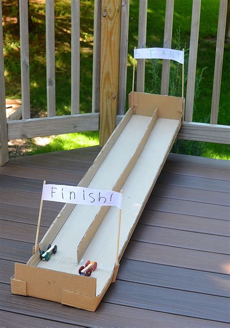 10 Diy Projects For Kids Ideas By Race Car Tracks Race Car Craft