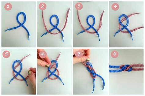 Wenn ihr wollt könnt ihr noch eine weitere. vida*nullvier: Ahoi! DIY für ein Segelnkoten Armband