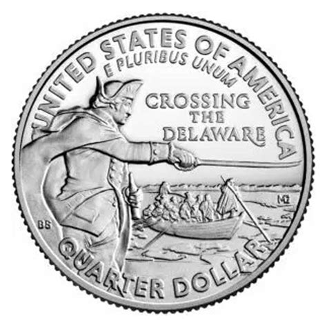 George Washington Crossing The Delaware Quarter Coins Of America