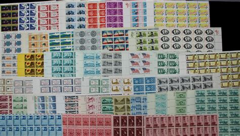 Forty Five Different Early Us Postage Stamp Sheets 1940s To 1960s Ebth