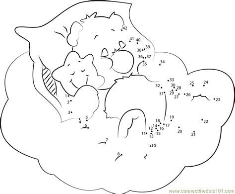 Laugh A Lot Bear Dot To Dot Printable Worksheet Connect The Dots