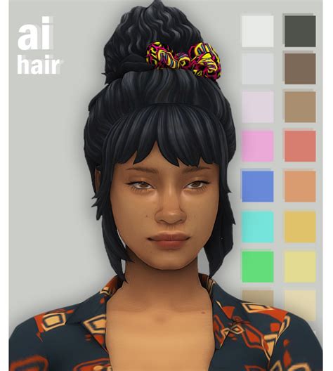Amelie Hair Okruee On Patreon In 2021 Sims Hair Sims Sims 4 Otosection