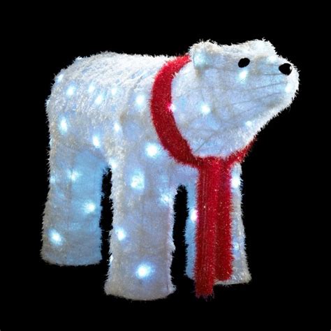 Edc handmade outdoor polar bear bottle opener key pendant survival tools. LED large polar bear from B&Q | Outdoor Christmas lighting ...