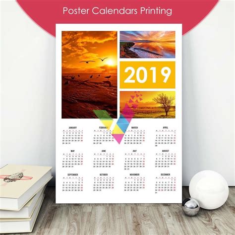 Custom Printed Poster Calendars With Free Designing By Au