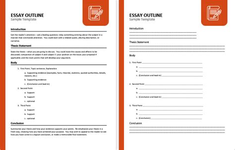 Ms Word Outline Templates