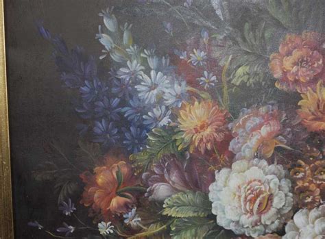 Xl Dutch Oil Painting Floral Still Life Gilt Frame Flowers