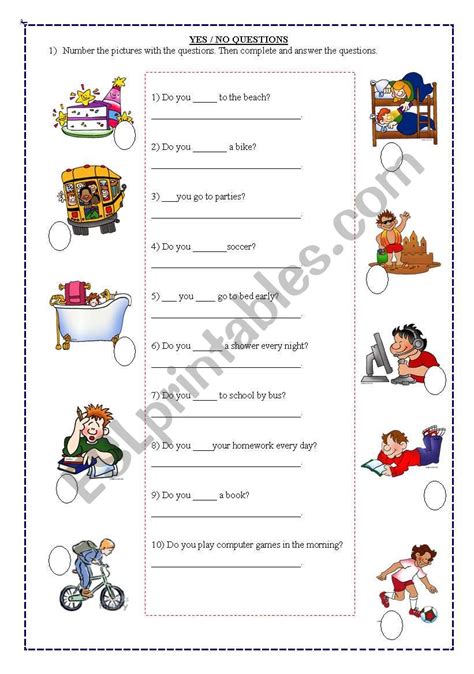 Yes No Questions Online Worksheet For Grade You Can Do The Exercises