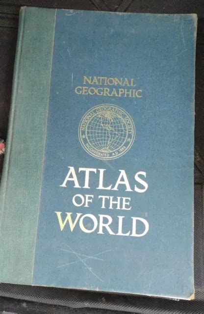 Vintage 1981 National Geographic Atlas Of The World Large Format Maps