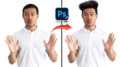 How To Add Hair On Bald Head In Photoshop Photoshop Hair Editing