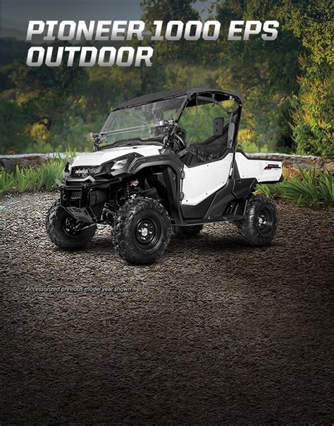 Pioneer 1000 Eps Outdoor Package Honda Atv And Side By Side Canada