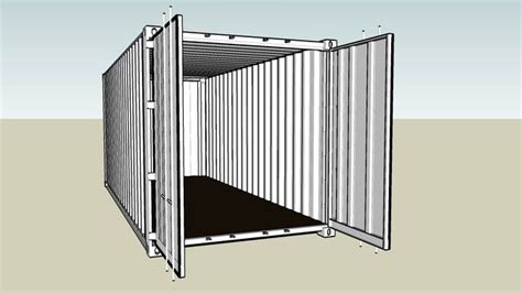 Shipping Container Model Design In Sketchup Free 3d Shipping