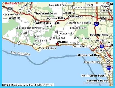 Where Is Malibu California Malibu California Map Location