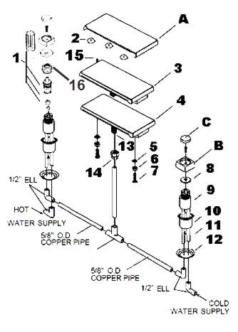 Great prices on all factory authorized whirlpool appliance repair parts at appliance parts 365! Jacuzzi Water Rainbow 6690 and T581 Tub deck mount faucet ...