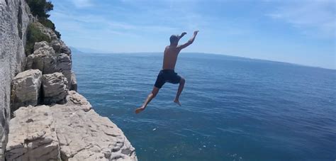 Kayaking And Cliff Jumping In Split Croatia Life Of Gibbers