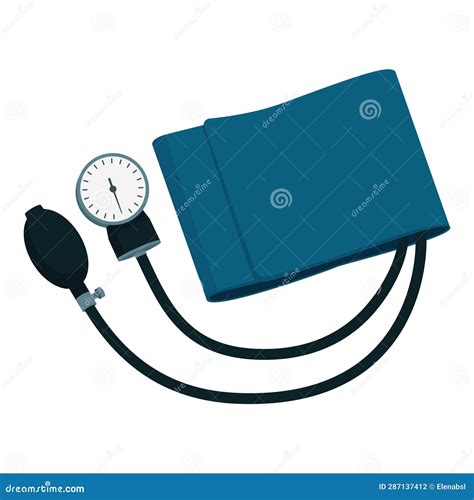 Sphygmomanometer And Blood Pressure Measurement Stock Vector