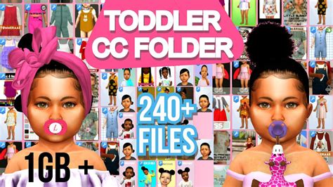 1gb Toddler Cc Folder Clothesshoeshairaccessories Download Free