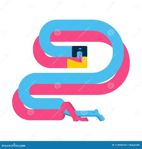 Love Abstraction Man And Woman Sex Two Figures Of Embrace Pleasure And Passion Stock Vector