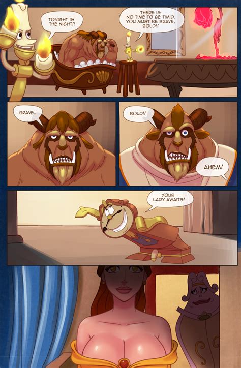 Rule 34 Beast Disney Beauty And The Beast Belle Breasts Cleavage